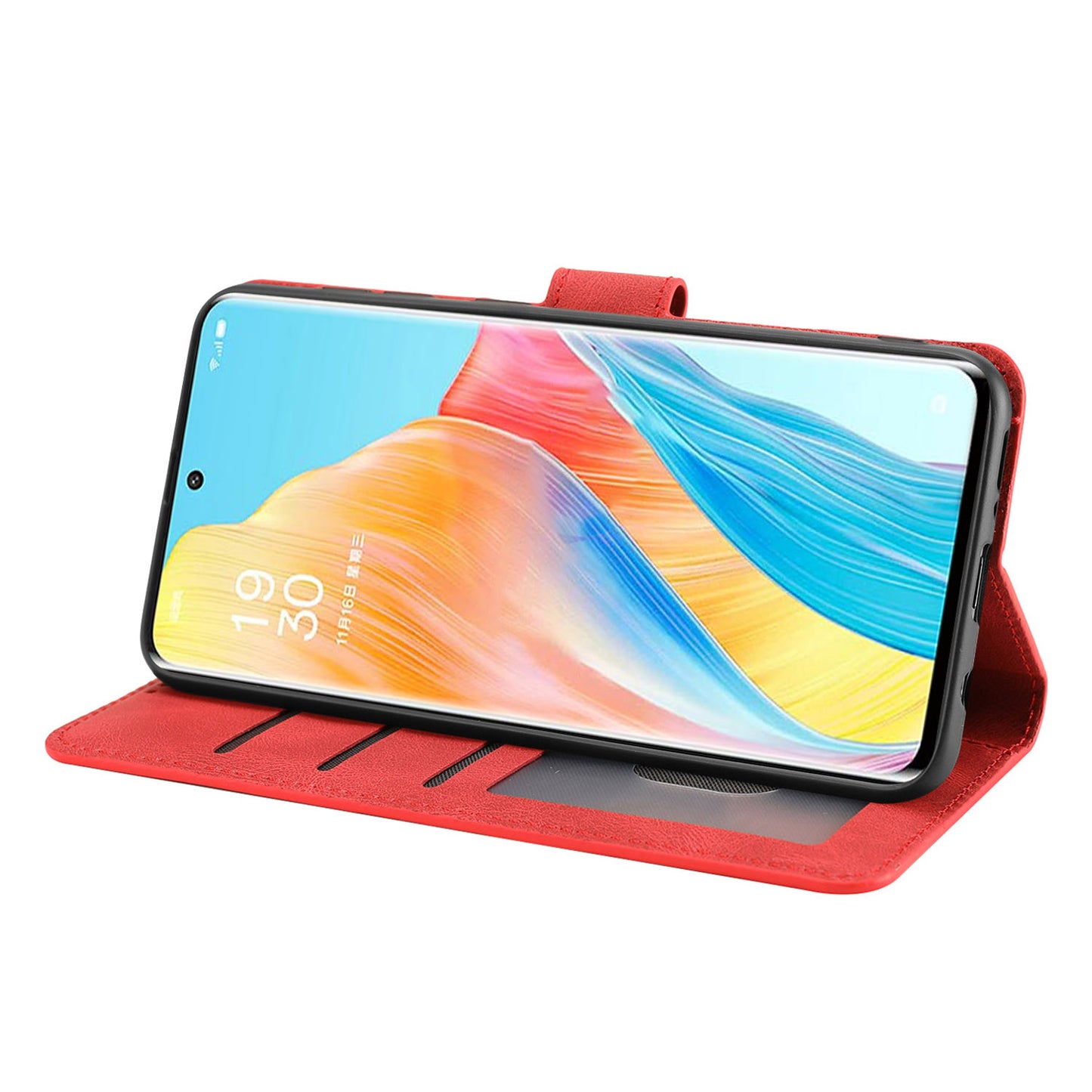 For Oppo A1 Pro 5G / Reno8 T 5G PU Leather Wallet Case Stand Flip Phone Cover with Strap