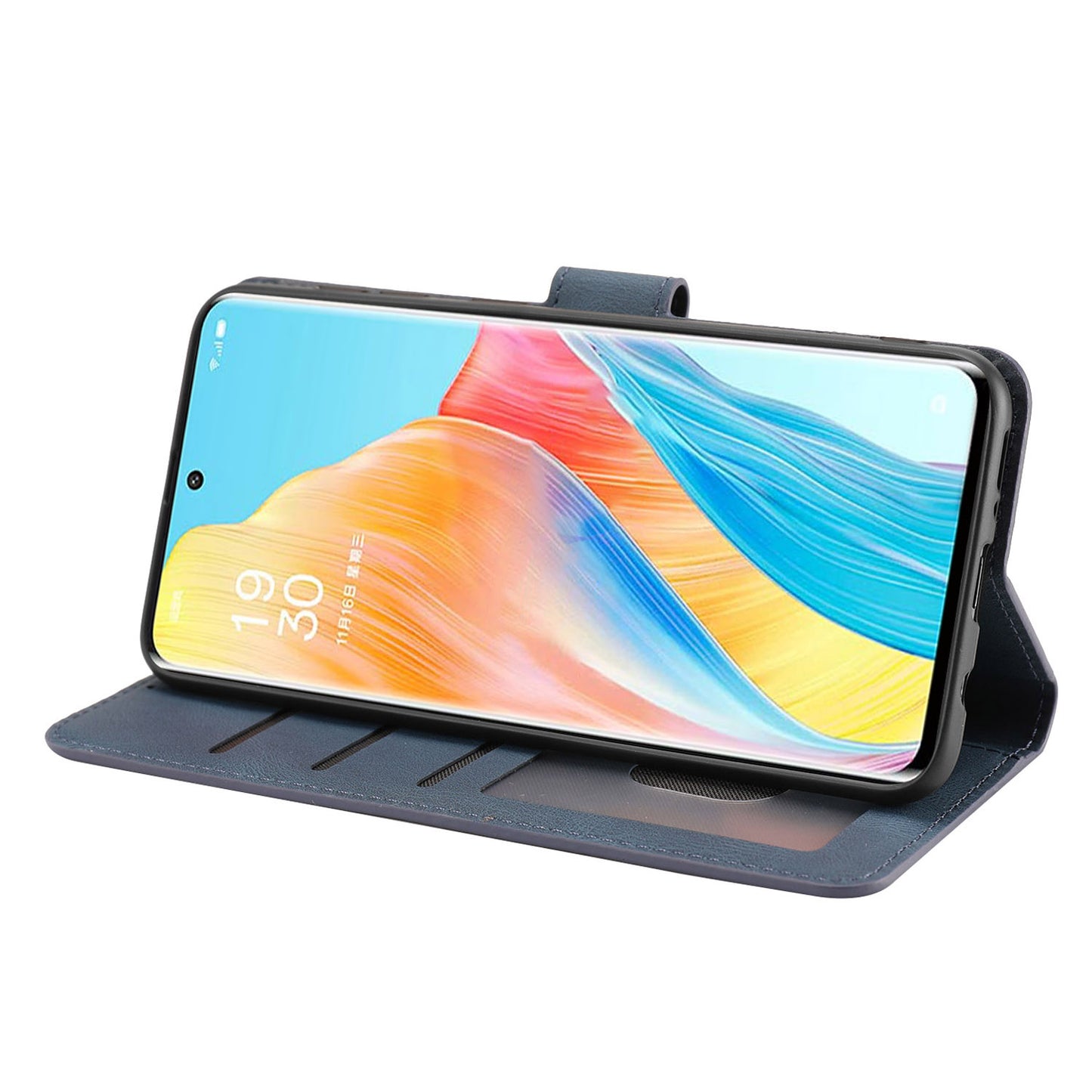 For Oppo A1 Pro 5G / Reno8 T 5G PU Leather Wallet Case Stand Flip Phone Cover with Strap