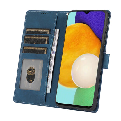 For Samsung Galaxy M14 5G Protective PU Leather Stand Phone Case Wallet Flip Cover with Strap