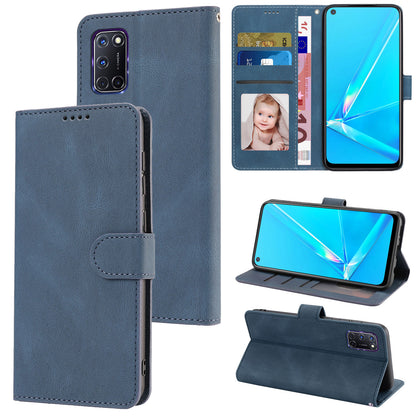For Oppo A72 / A52 / A92 4G Wallet Phone Case PU Leather Stand Shockproof Flip Cover with Strap