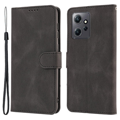 For Xiaomi Redmi Note 12 4G PU Leather Folio Flip Cover Magnetic Closure Wallet Stand Phone Case