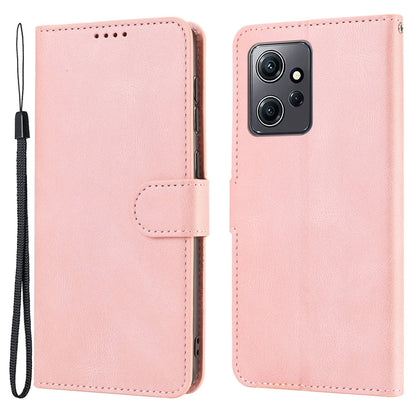 For Xiaomi Redmi Note 12 4G PU Leather Folio Flip Cover Magnetic Closure Wallet Stand Phone Case