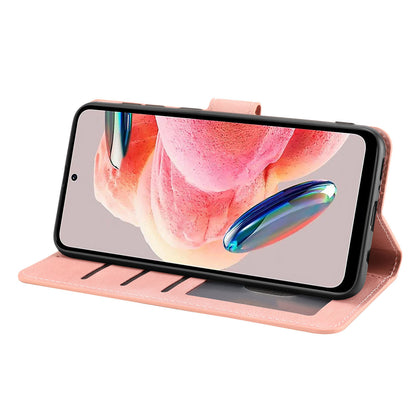 For Xiaomi Redmi Note 12 4G PU Leather Folio Flip Cover Magnetic Closure Wallet Stand Phone Case