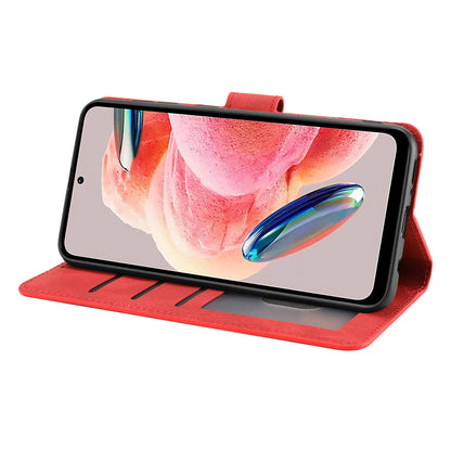 For Xiaomi Redmi Note 12 4G PU Leather Folio Flip Cover Magnetic Closure Wallet Stand Phone Case