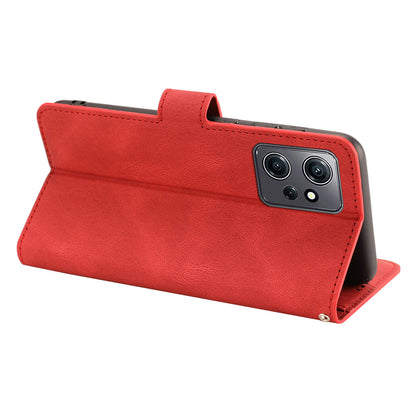 For Xiaomi Redmi Note 12 4G PU Leather Folio Flip Cover Magnetic Closure Wallet Stand Phone Case