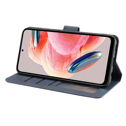 For Xiaomi Redmi Note 12 4G PU Leather Folio Flip Cover Magnetic Closure Wallet Stand Phone Case