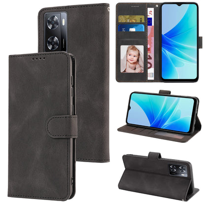 PU Leather Case for Oppo A57 4G / A77 4G / A57s 4G / A57e 4G / A77s 4G / OnePlus Nord N20 SE 4G , Wallet Stand Flip Phone Cover