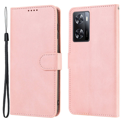 PU Leather Case for Oppo A57 4G / A77 4G / A57s 4G / A57e 4G / A77s 4G / OnePlus Nord N20 SE 4G , Wallet Stand Flip Phone Cover