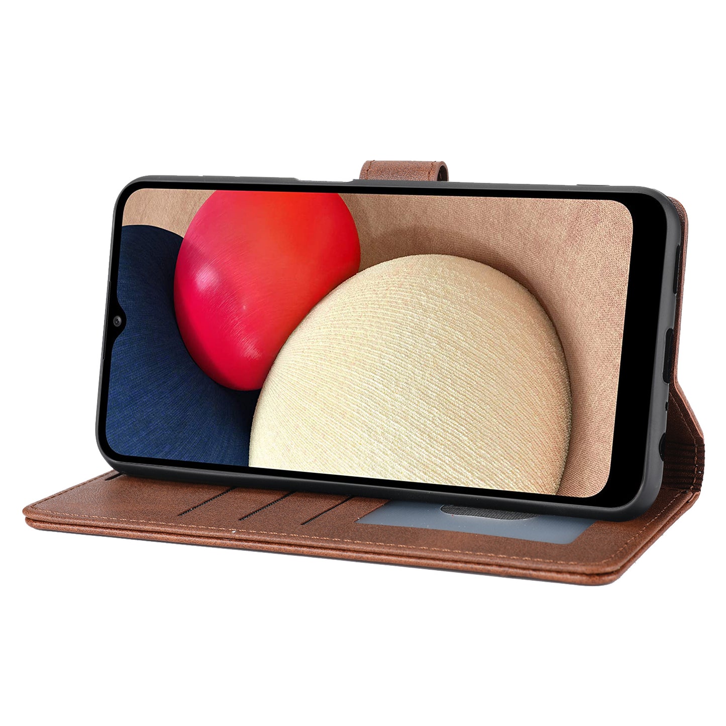 For Samsung Galaxy A24 4G Shockproof Phone Case Horizontal Line Leather Case Stand Wallet Cover