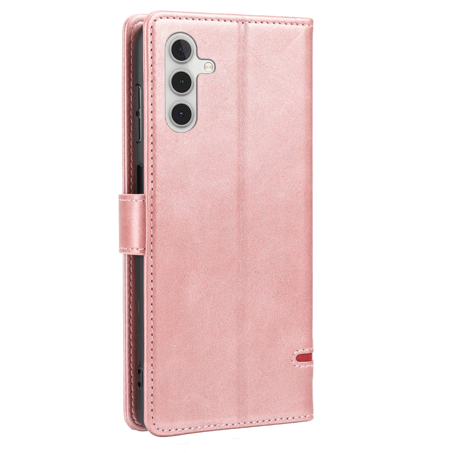 For Samsung Galaxy A24 4G Shockproof Phone Case Horizontal Line Leather Case Stand Wallet Cover