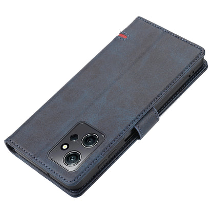 For Xiaomi Redmi Note 12 4G Wallet Phone Case Horizontal Line Leather Flip Cover with Stand