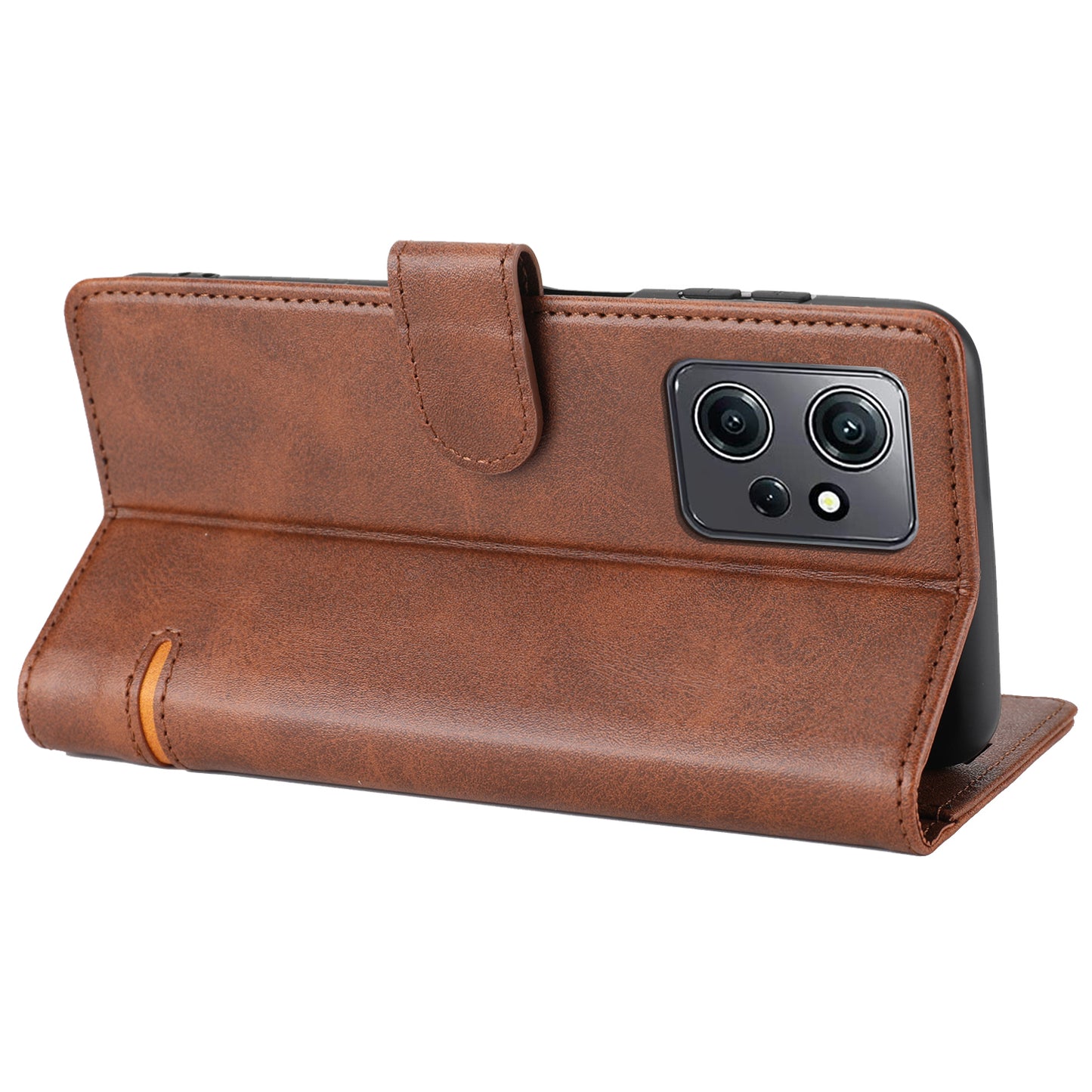 For Xiaomi Redmi Note 12 4G Wallet Phone Case Horizontal Line Leather Flip Cover with Stand