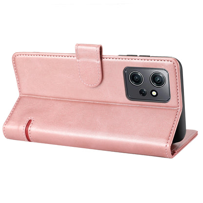 For Xiaomi Redmi Note 12 4G Wallet Phone Case Horizontal Line Leather Flip Cover with Stand