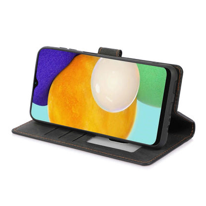 Stand Wallet Case for Samsung Galaxy M13 5G Drop Resistant PU Leather Phone Cover with Strap