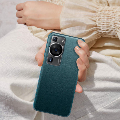 For Huawei P60 Anti-Drop Case View Window PU Leather Flip Cover TPU Acrylic Phone Case