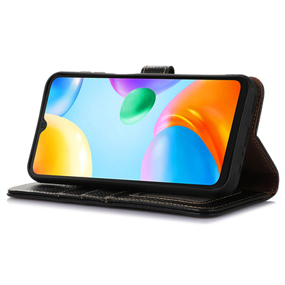 For Xiaomi Redmi Note 12 Turbo / Poco F5 5G RFID Blocking Stand Wallet Phone Case Genuine Cow Leather Phone Cover