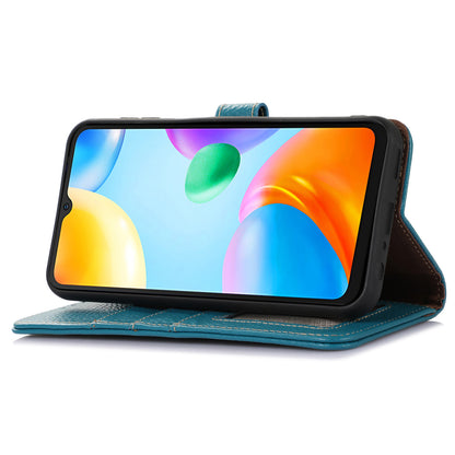 For Xiaomi Redmi Note 12 Turbo / Poco F5 5G RFID Blocking Stand Wallet Phone Case Genuine Cow Leather Phone Cover