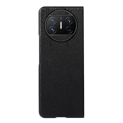 For Huawei Mate X3 5G Wood Texture Phone Case Anti-drop Leather Coated PC Phone Cover