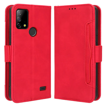 For Vodafone Smart T23 Wallet Phone Case Multiple Card Slots Phone Shell Leather Flip Cover with Stand