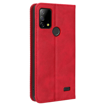 For Vodafone Smart T23 Retro Phone Cover Magnetic PU Leather Stand Cell Phone Wallet Case