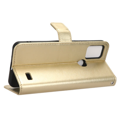 For Vodafone Smart T23 Crazy Horse Texture Wallet Case PU Leather Stand Folio Flip Phone Cover