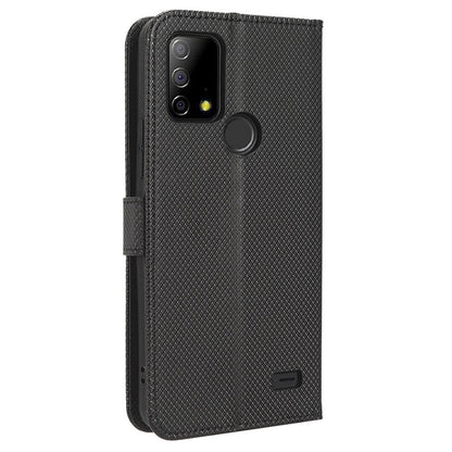 Protective Case for Vodafone Smart T23 PU Leather Flip Cover Diamond Texture Anti-Scratch Wallet Phone Case