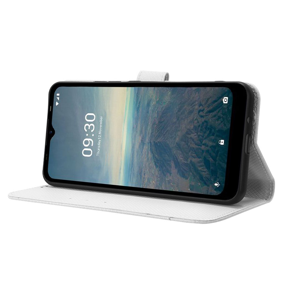 Protective Case for Vodafone Smart T23 PU Leather Flip Cover Diamond Texture Anti-Scratch Wallet Phone Case