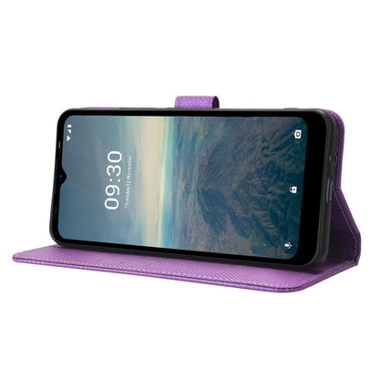 Protective Case for Vodafone Smart T23 PU Leather Flip Cover Diamond Texture Anti-Scratch Wallet Phone Case