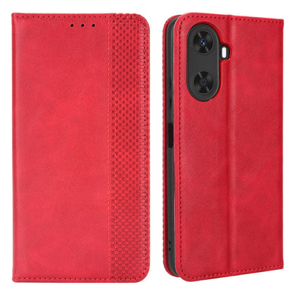 Retro Phone Cover for Huawei Enjoy 60 Magnetic PU Leather Stand Cell Phone Wallet Case