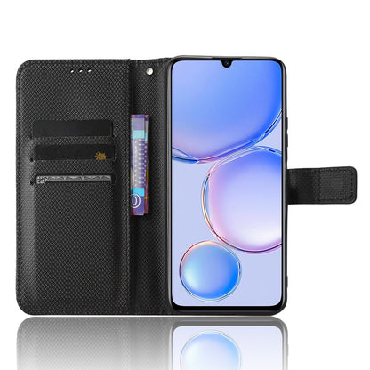 Protective Cover for Huawei Enjoy 60 Diamond Texture PU Leather Flip Case Wallet Phone Case