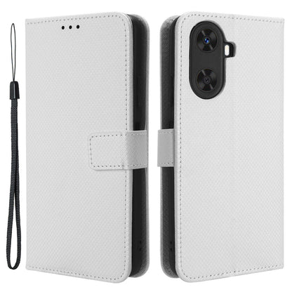 Protective Cover for Huawei Enjoy 60 Diamond Texture PU Leather Flip Case Wallet Phone Case