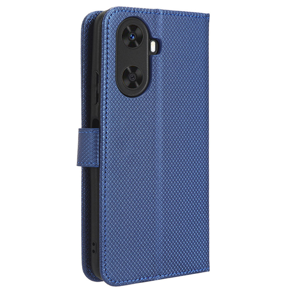 Protective Cover for Huawei Enjoy 60 Diamond Texture PU Leather Flip Case Wallet Phone Case