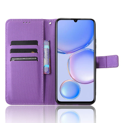 Protective Cover for Huawei Enjoy 60 Diamond Texture PU Leather Flip Case Wallet Phone Case