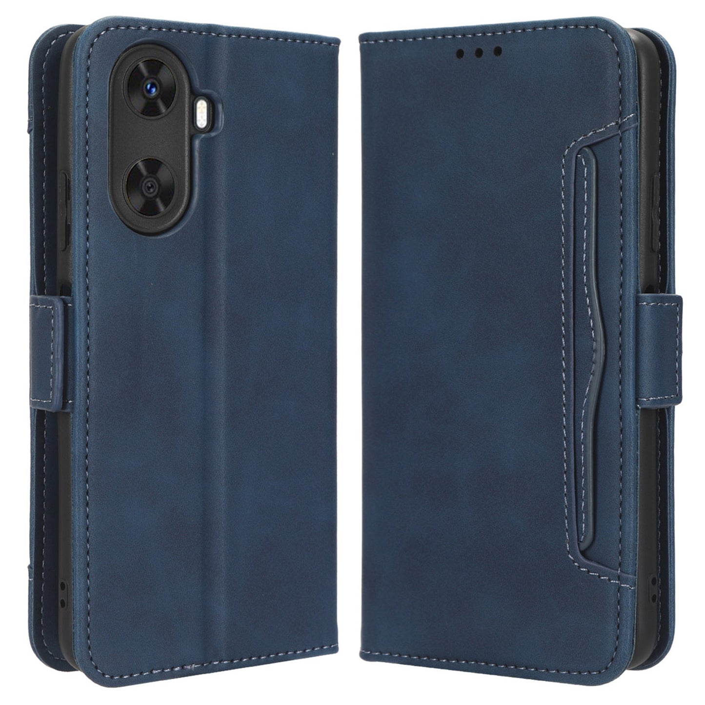 For Huawei Enjoy 60 Wallet Phone Case Leather Flip Cover Multiple Card Slots Phone Shell with Stand