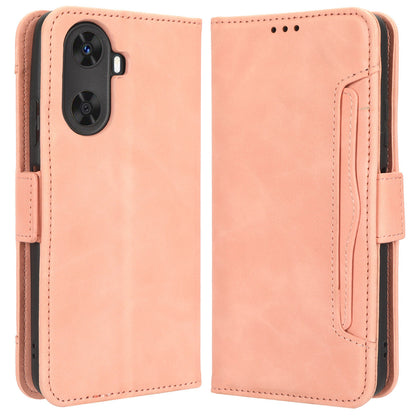 For Huawei Enjoy 60 Wallet Phone Case Leather Flip Cover Multiple Card Slots Phone Shell with Stand