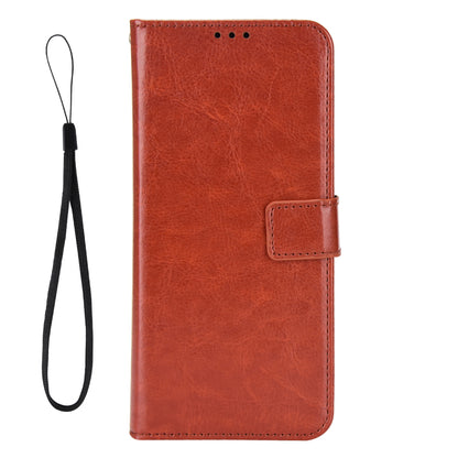 For P60 Art Shockproof Wallet Phone Case Crazy Horse Texture PU Leather Folio Flip Cover