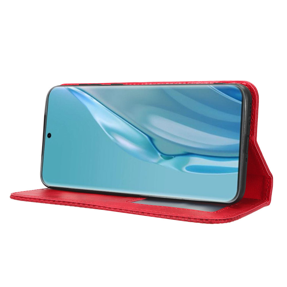 Retro Wallet Phone Case for Huawei P60 Art PU Leather Flip Cover Cell Phone Shell with Stand