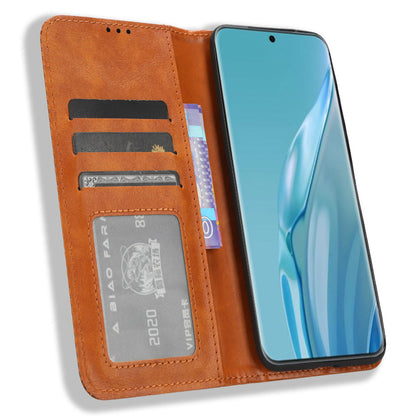 Retro Wallet Phone Case for Huawei P60 Art PU Leather Flip Cover Cell Phone Shell with Stand