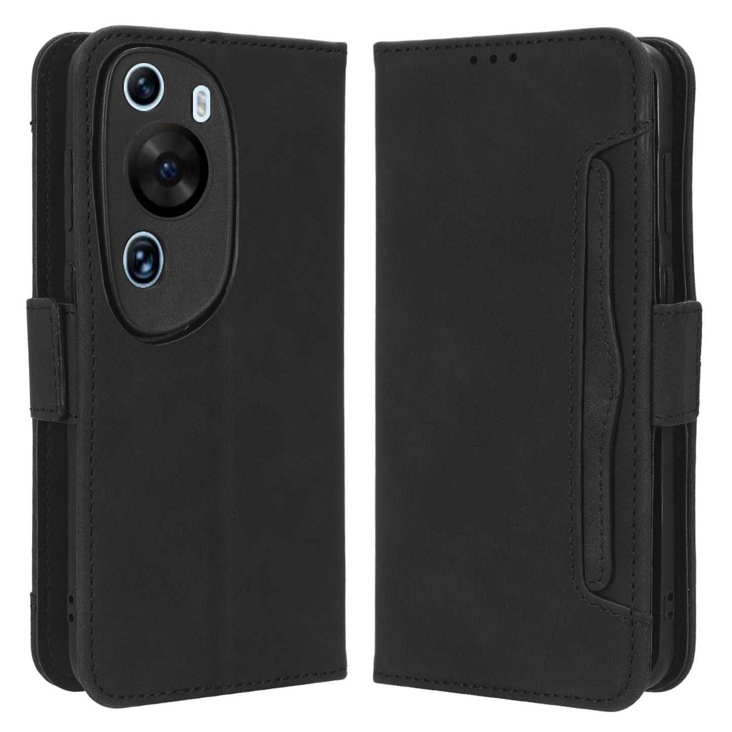 Wallet Phone Case for Huawei P60 Art Leather Flip Cover Multiple Card Slots Phone Shell with Stand