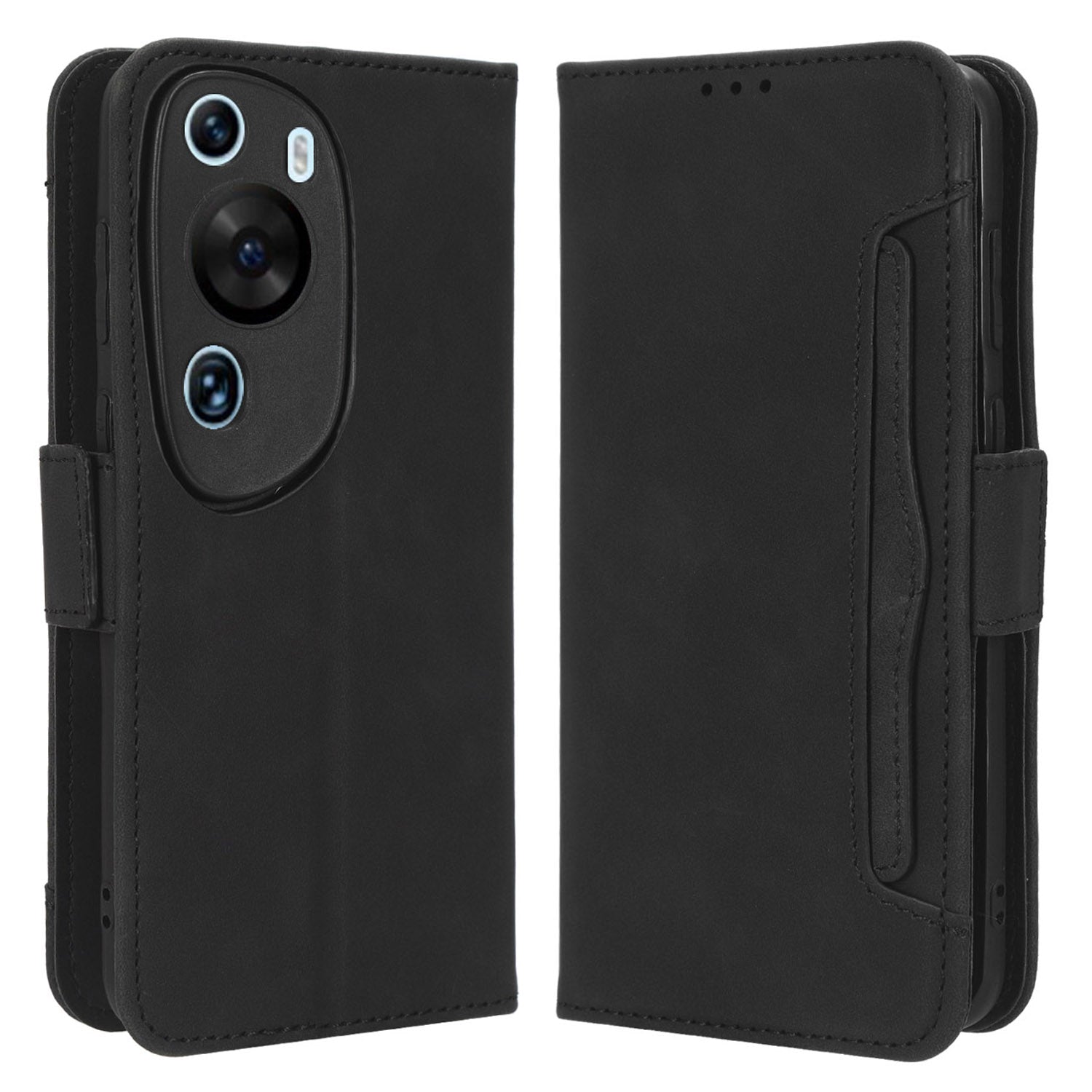 Wallet Phone Case for Huawei P60 Art Leather Flip Cover Multiple Card Slots Phone Shell with Stand