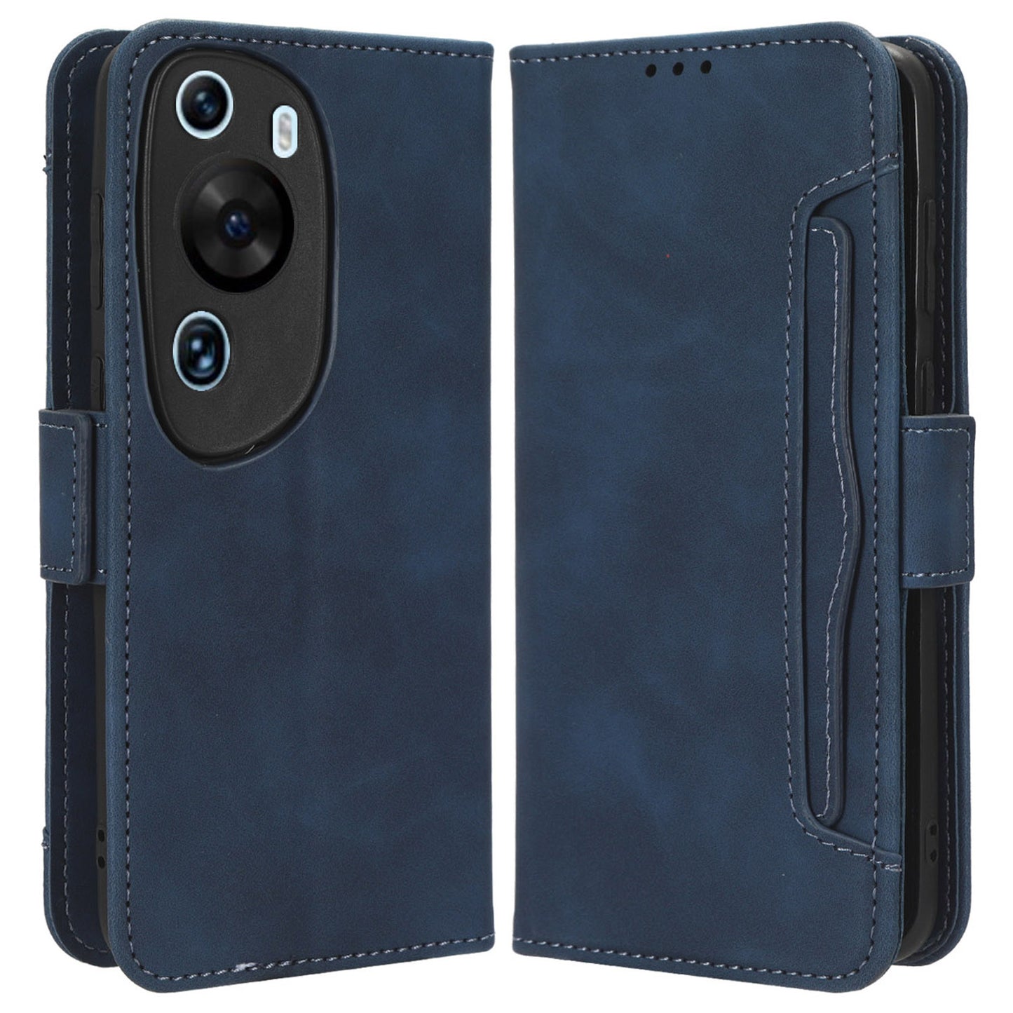 Wallet Phone Case for Huawei P60 Art Leather Flip Cover Multiple Card Slots Phone Shell with Stand