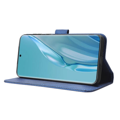 PU Leather Flip Case for Huawei P60 Art Protective Cover Diamond Texture Anti-Drop Wallet Phone Case