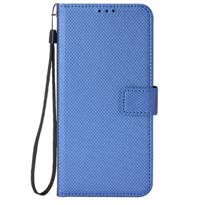 PU Leather Flip Case for Huawei P60 Art Protective Cover Diamond Texture Anti-Drop Wallet Phone Case