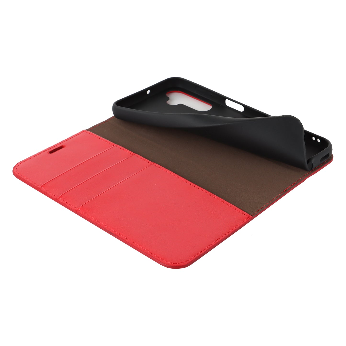 Genuine Cow Leather Phone Cover for Samsung Galaxy A24 4G Crazy Horse Texture Anti-drop Phone Case with Wallet