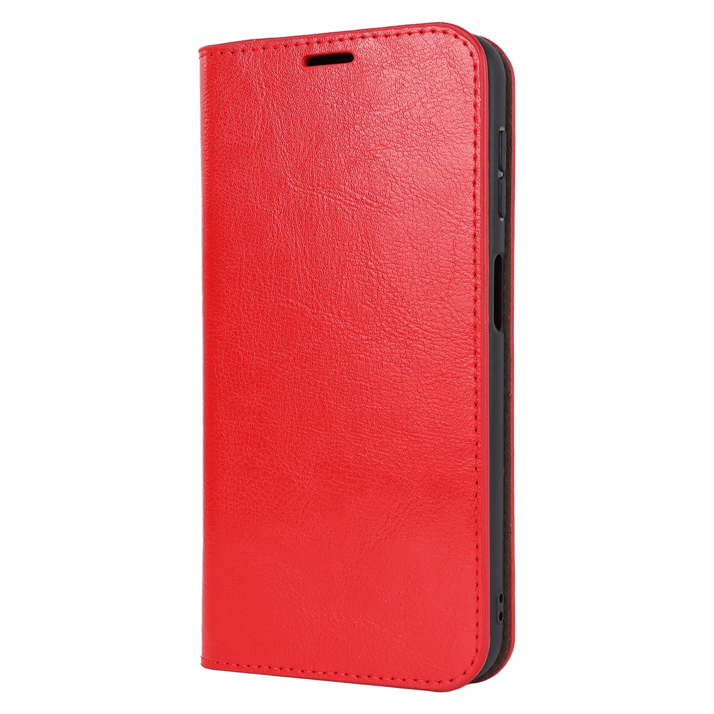 Genuine Cow Leather Phone Cover for Samsung Galaxy A24 4G Crazy Horse Texture Anti-drop Phone Case with Wallet