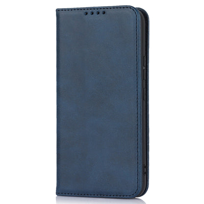 PU Leather Folio Flip Cover for Samsung Galaxy A54 5G Wallet Phone Case Calf Texture Shockproof Case