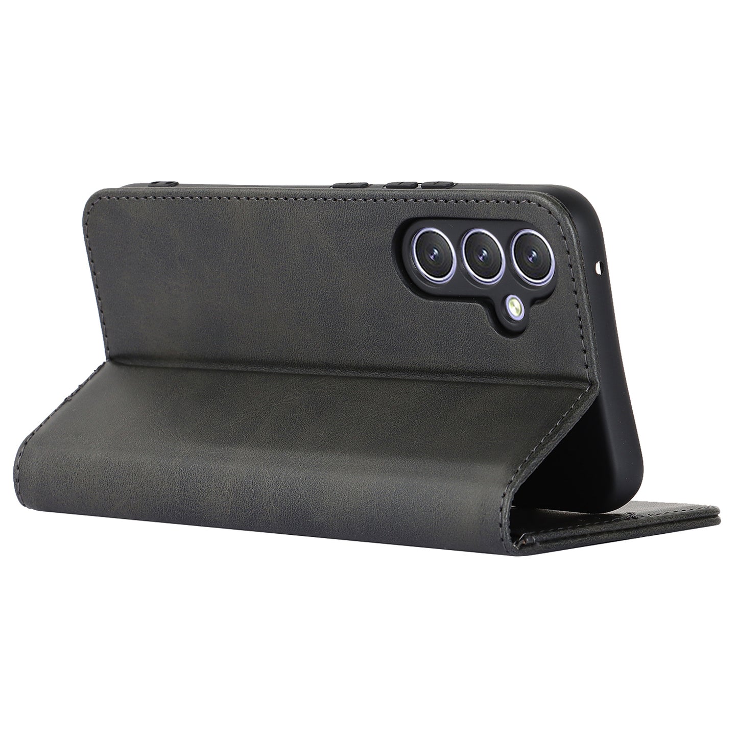 PU Leather Folio Flip Cover for Samsung Galaxy A54 5G Wallet Phone Case Calf Texture Shockproof Case