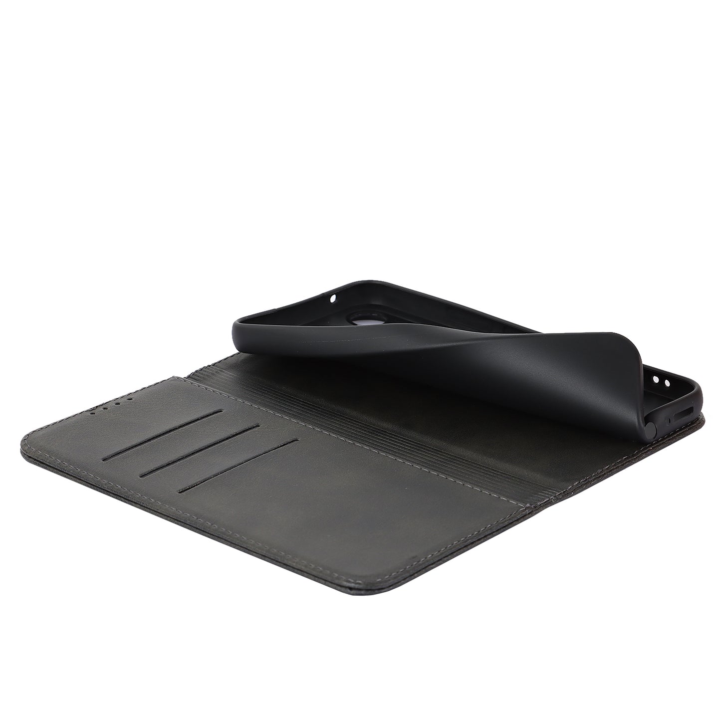 PU Leather Folio Flip Cover for Samsung Galaxy A54 5G Wallet Phone Case Calf Texture Shockproof Case