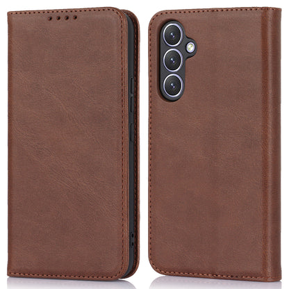 PU Leather Folio Flip Cover for Samsung Galaxy A54 5G Wallet Phone Case Calf Texture Shockproof Case