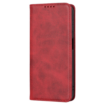 For Samsung Galaxy A14 5G PU Leather Phone Case Calf Texture Stand Wallet Flip Folio Cover